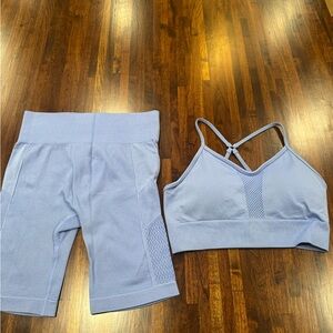 Yogalicious Sky Blue Strappy Bra
